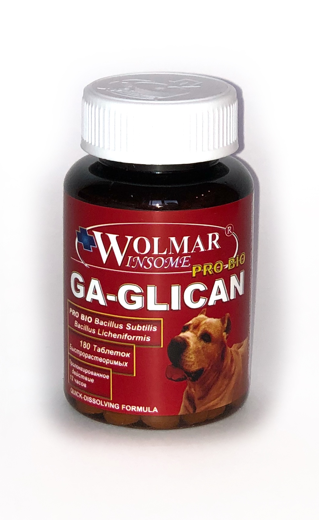 Синергический хондропротектор для собак WOLMAR WINSOME® PRO BIO GA-GLICAN -180 таблеток